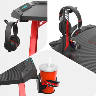 Офис аксесоари за игри - Eureka Ergonomic® CA-3R02 комплект Γραφείου Gaming