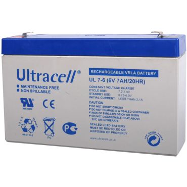 Оловни батерии Ultracell 6V 7Ah F1