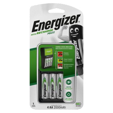 Зарядно устройство AA/AAA Energizer Maxi chargerс 4 батерии AA