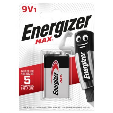 Алкални батерии Energizer Max 9V-9B-6LR61