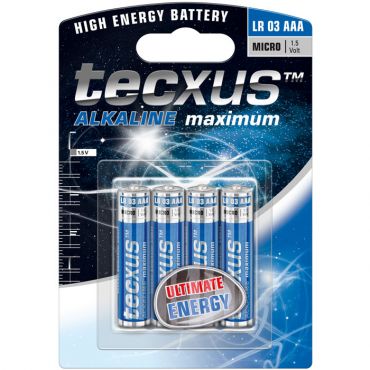 Алкални батерии Tecxus AAA-LR03 1.5V