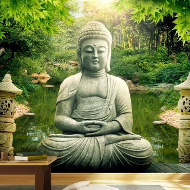Самозалепващ се фототапет - градината на Буда
