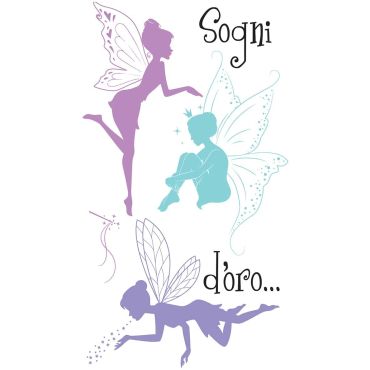 Декоративни стикери за стена Fairies XS