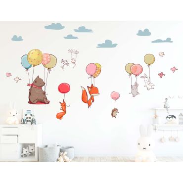 Декоративни стикери за стена Flying animals