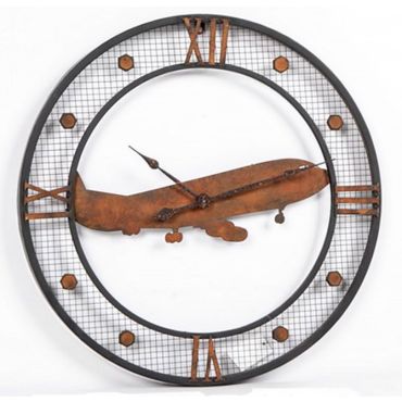 Възраст металик стенен часовник самолет