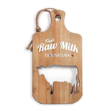 Декоративен cutting base with print "Raw Milk" 