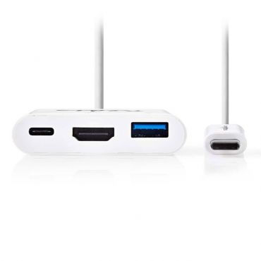 Docking Station USB 3.1 type-C в USB-A/USB-C/HDMI Nedis CCGP64765WT02