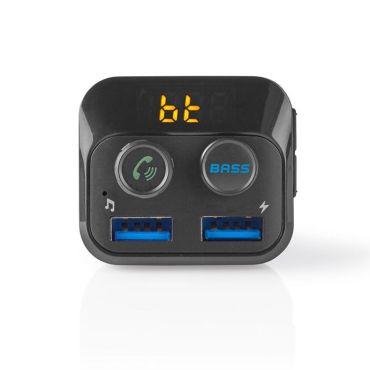 Bluetooth Свободни ръце за кола 3 в 1 Nedis CATR120BK с транспондер FM & зарядно устройство