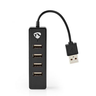 USB 2.0 Hub 4 ports Nedis UHUBU2420BK