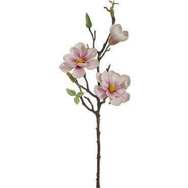 Декоративен Branch with 2 magnolias & bud