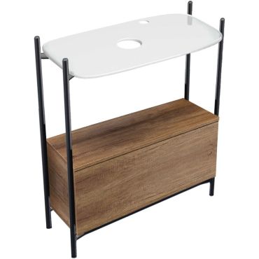 Комплект за баня Laila 2703-NROP с рафт 2716 с чекмедже 2712-89 Scarabeo