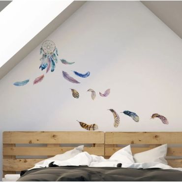 Διακοσμητικά αυτοκόλλητα τοίχου Watercolour Dreamcatcher Μ