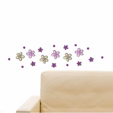 Декоративен стикер за стена от дунапренs 3D Little Flowers S