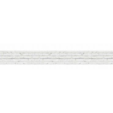 Kitchen wall protection edging White Bricks