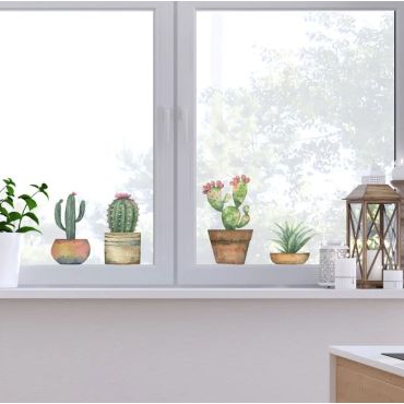 Декоративни стикери за стъкло Cactus S