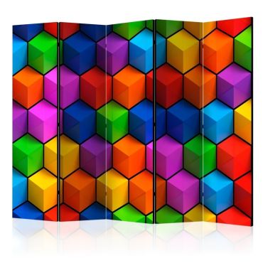 Разделител от 5 части - цветни геометрични кутии II [разделители за стойки]