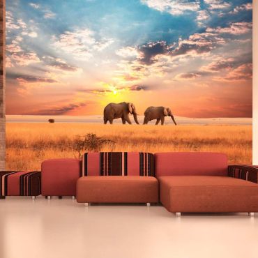 гоблен - африкански савански слонове