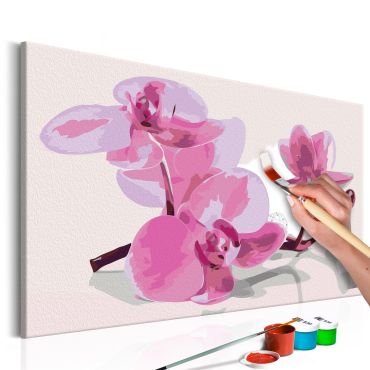 Направете своя собствена картина върху платно - Орхидея Цветя 60х40