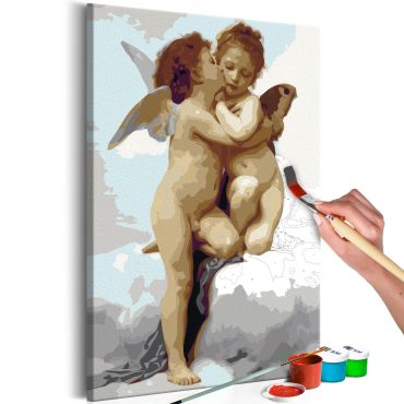 Направете своя собствена картина върху платно - Ангели (Любов) 40x60