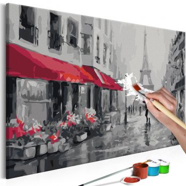 Направете своя собствена картина върху платно - Rainy Paris 60x40