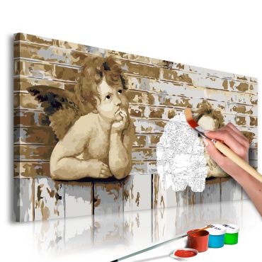 Направете своя собствена картина върху платно - Ангелите на Рафаел 80x40