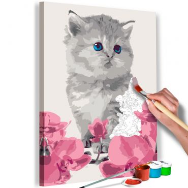 Направете своя собствена картина върху платно - Kitty Cat 40x60