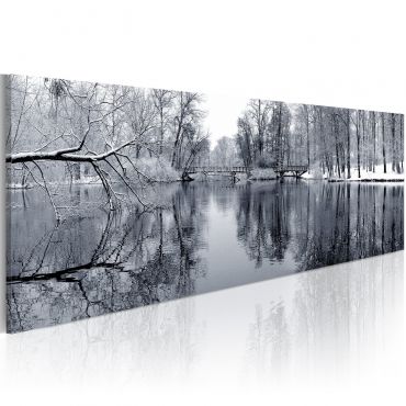 Печат върху платно - пейзаж: зима 150x50