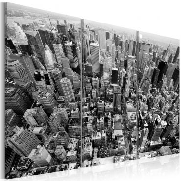 Печат върху платно - прекрасна гледка към покривите на Ню Йорк