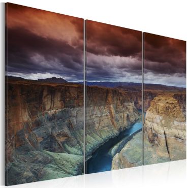 Печат на плат - Облаци над Големия каньон в Колорадо