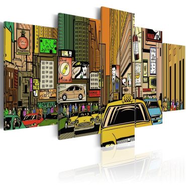 Платнен печат - Улиците на Ню Йорк в карикатури