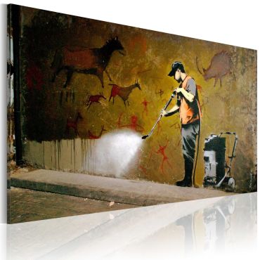Печат върху платно - Варосане Lascaux (Banksy) 60x40
