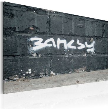 Печат върху платно - Banksy: подпис 60x40