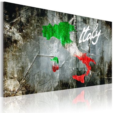Печат върху платно - Художествена карта на Италия