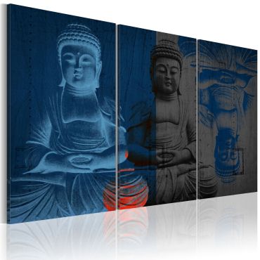 Платнен печат - Буда - скулптура