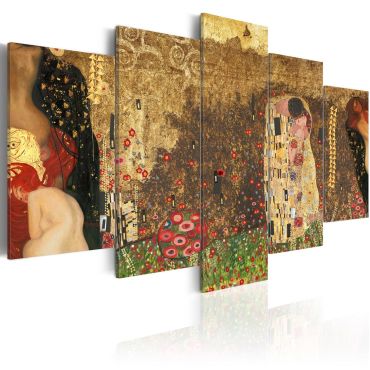 Платнен печат - музите на Климт
