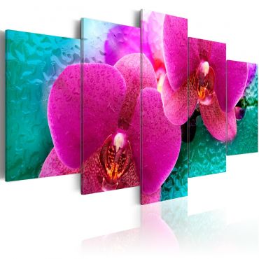 Платнен печат - екзотични орхидеи