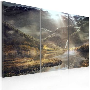 Платнен печат - Земята на мъглите - триптих