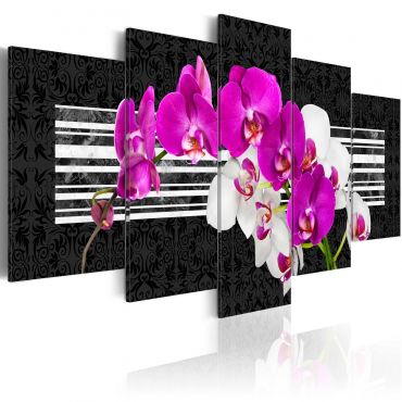 Печат на платно - Скромни орхидеи