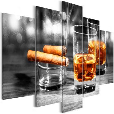 Платнен печат - пури и уиски (5 части) широки 225x100