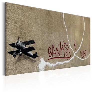 Печат върху платно - Love Plane от Banksy
