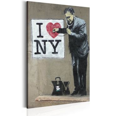 Печат върху платно - Обичам Ню Йорк от Банкси
