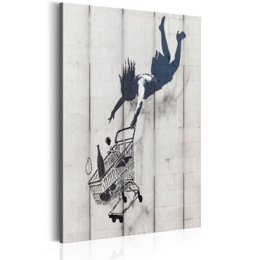Печат върху платно - Пазарувайте, докато не изпуснете от Banksy