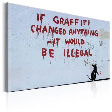 Печат върху платно - Ако графитите са променили нещо от Банкси