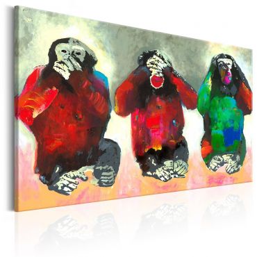 Платнен печат - Три мъдри маймуни