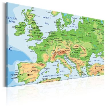 Платнен печат - Карта на Европа
