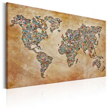 Печат върху платно - Пощенски картички от света