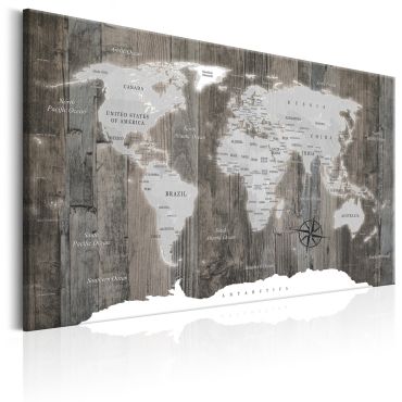 Платно - Карта на света: Дървен свят