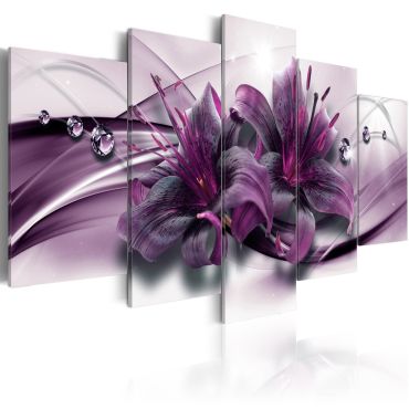 Печат на платно - Виолетова лилия