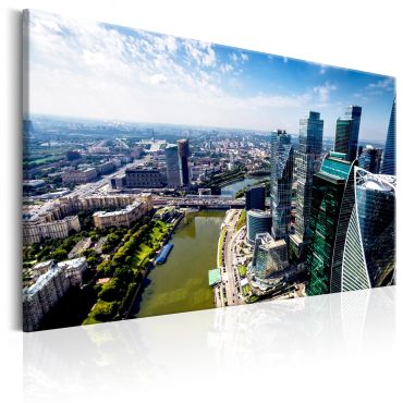 Платнен печат - Въздушен изглед на Москва