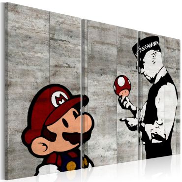 Canvas Seal - Banksy: Mario Bros.